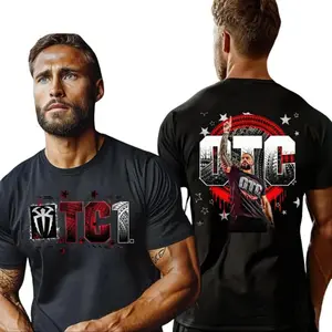 Roman Reigns OTC T-Shirt, Roman Reign Smackdown Wrestling Tee, 100% Cotton, Sports Shirt, WWE, Workout Tshirt, Unisex, Graphic, Fitted - Menswear, Top