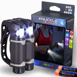 Essential Running Gear in the Dark - Knuckle Lights Colors for Joggers, Walkers, & Hikers
