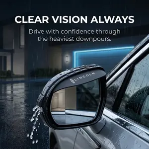 Lincoln Rearview Mirror Rain Shield Set, Automotive Car Accessories, Enhances Driving Safety & Vehicle Aesthetics, Fits Lincoln Models Nautilus, Aviator, Corsair, Navigator, Z Zephyr
