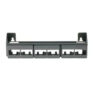 Panduit  12 Port Wm Black Patch Panel