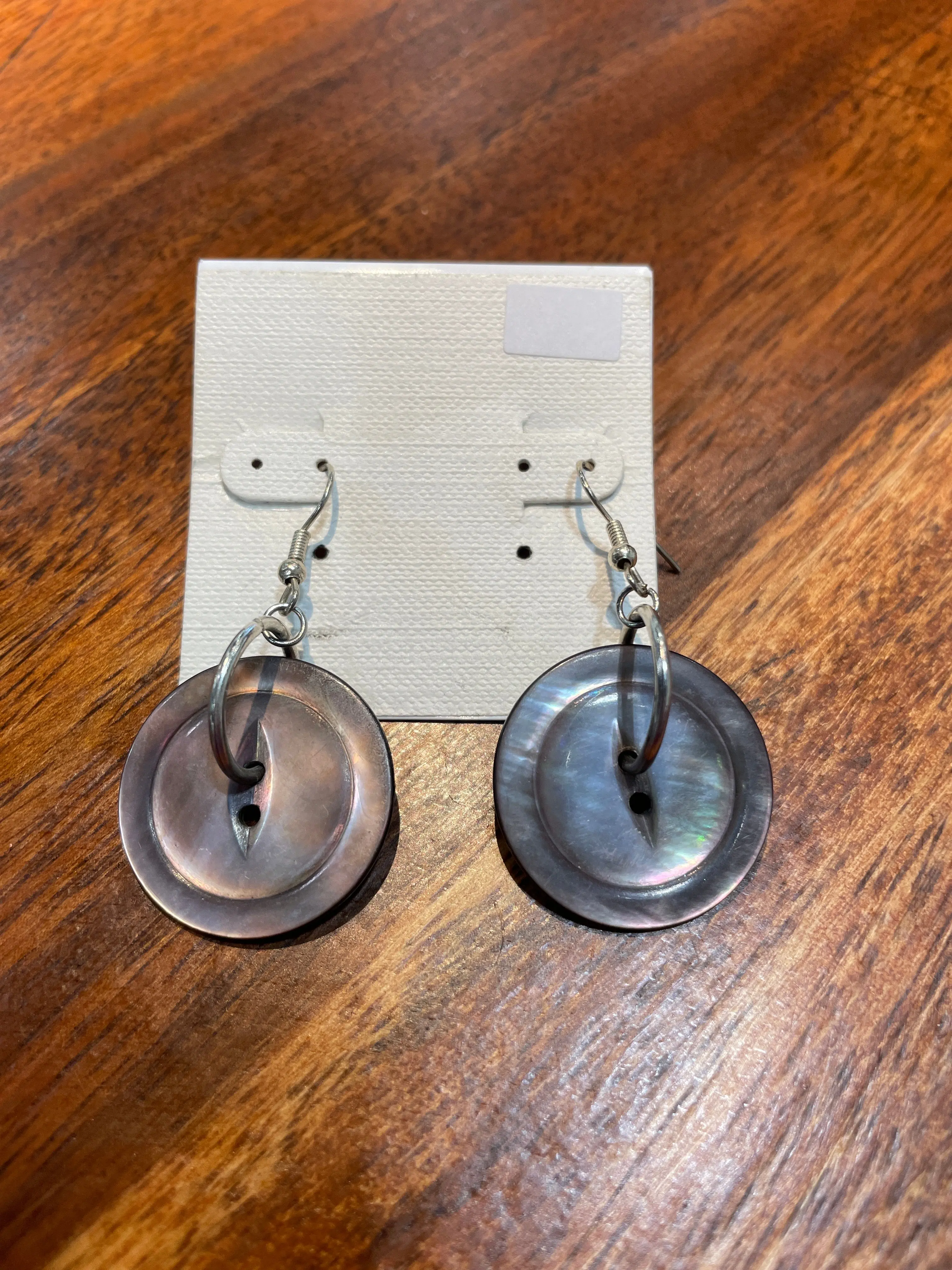 Pearl Button Earrings by The Vintage Jewel