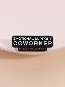 Emotional Support Colleague Lapel Pin, Office Humor Badge, Workplace Self-Parody Style, Fun Accessory for Backpack ID Card Decoration