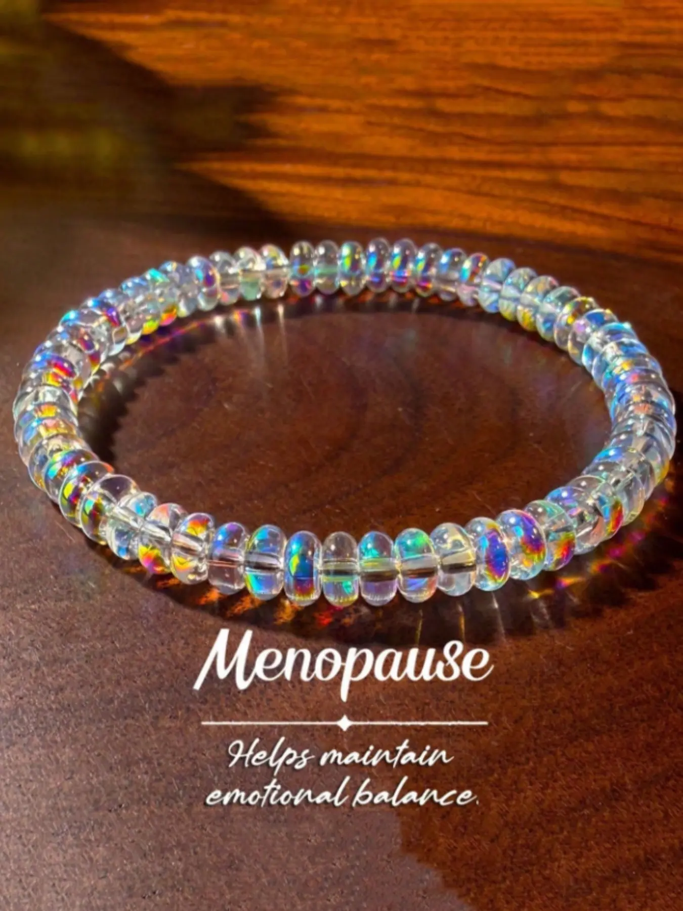 1pc Menopause Balancing Bracelet, Menopause Bangle, Elastic Cord Jewelry, Helps Maintain Emotional Balance, Comfortable & Stylish Accessory, Bracelets Jewelry