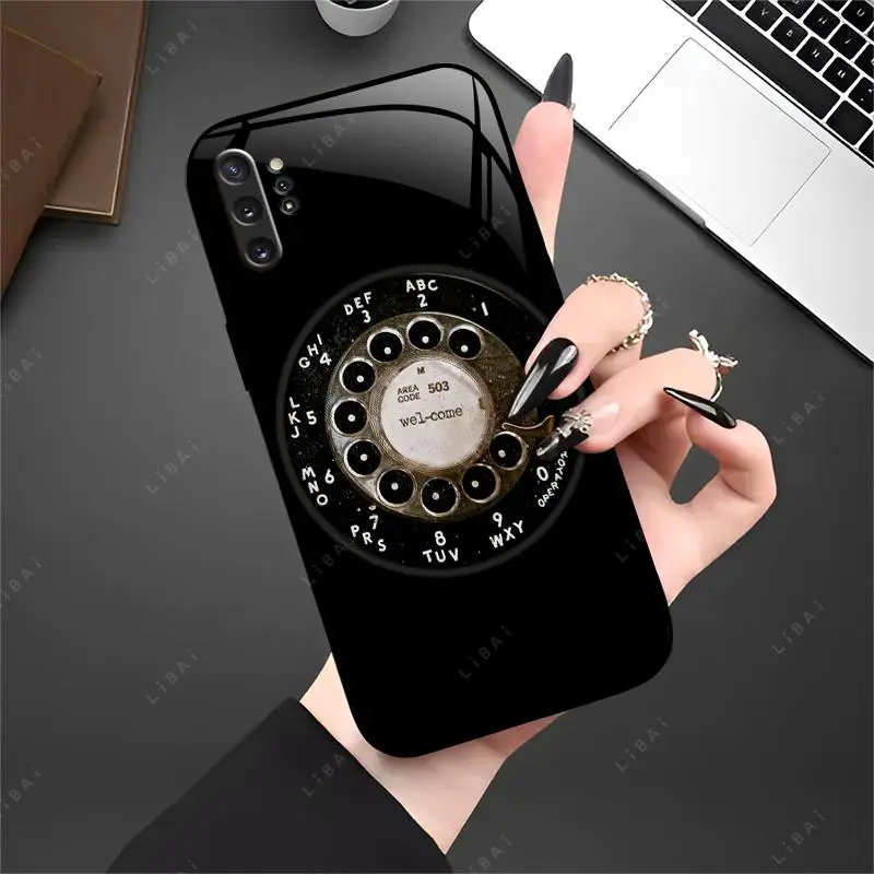 Suitable for [Galaxy Note 10 Plus] High-end phone case🤩, featuring a vintage rotary dial pattern🥰✨, with a high-end, stylish, and minimalist design，drop-resistant, affordably priced，fingerprint-resistant  YM99