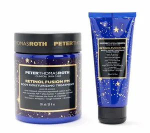 QVC PeterThomasRoth Body Care Set - 20oz Jumbo-Size, 3.4oz Retinol Treatment with Moisturizing Aloe, Avocado, Shea Ingredients