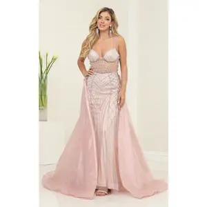 Long Evening Dress Sweetheart Beaded Gala Gown By Royal Queen RQ8126