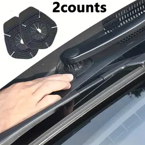 2pcs Car Wiper Arm Hole Protectors, Universal Front Wiper Defense Covers for Windshield Wiper Socket, Essential Auto Accessories