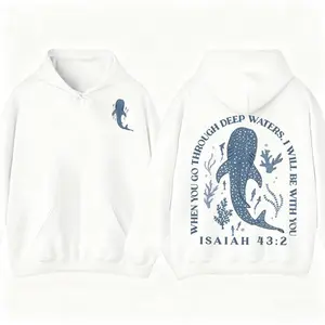 🐋🌊[Graphic Hoodie]Whale Shark Graphic Hoodie – Unisex Ocean Animal Print Sweatshirt Tee, Beachy Coastal Style Pullover, Trendy Marine Life Streetwear Top, Soft Comfortable Casual Outfit for Men & Women, Nature & Sea Lover Gift