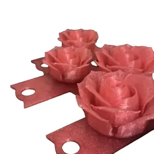 Stanley Cup Rose toppers - Red Plastic Drinkware with Flower Design