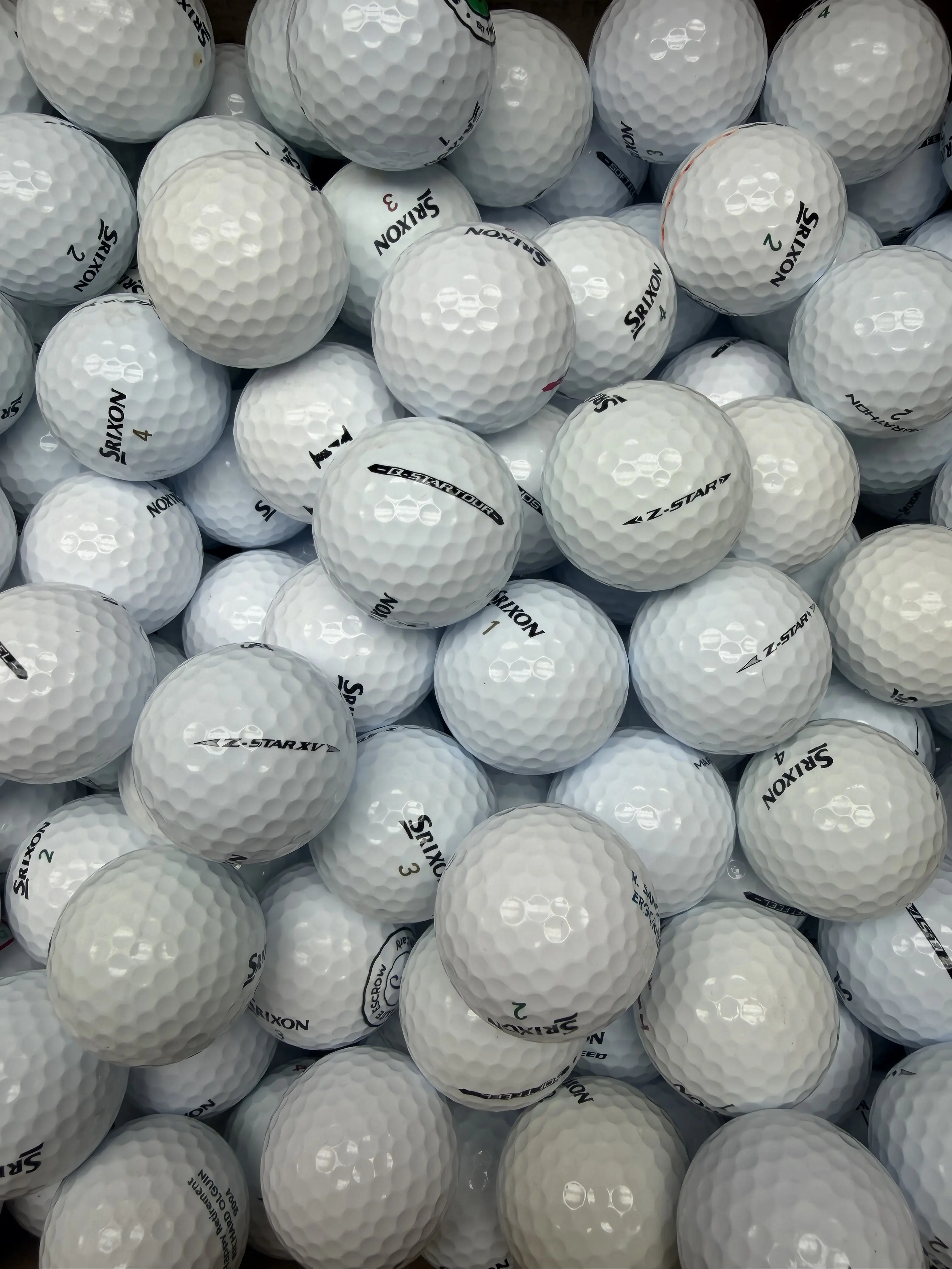 24 Mixed Srixon Golf Balls | Z-STAR, Q-STAR TOUR & Soft Feel | AAAA Mint Condition