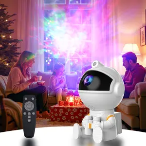 Creative Astronaut Galaxy Projector, USB Star Projector for 14-Lighting Effects, Nebula Night Light with Timer and Remote, LED Space Galaxy Lamp for Bedroom Decor, Room & Home Decor, Gifts for Kids, Christmas, Birthday tiktokshopspringglowup