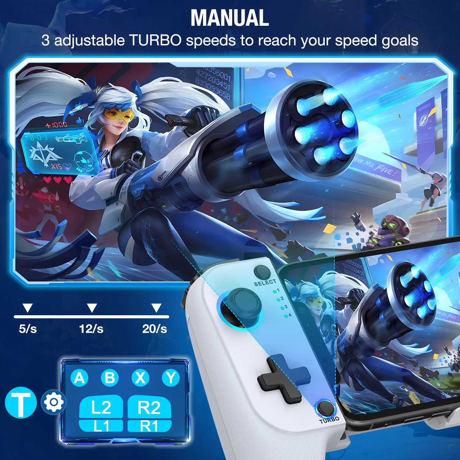 Wireless Mobile Gaming Controllers For iPhone and Android, Phone Game Controller Support Phone Case, Light Hall Joystick, Turbo, Mobile Gaming Gamepad - TikTok Shop Wireless Mobile Gaming Controllers For iPhone and Android, Phone Game Controller Support Phone Case, Light Hall Joystick, Turbo, Mobile Gaming Gamepad - TikTok Shop