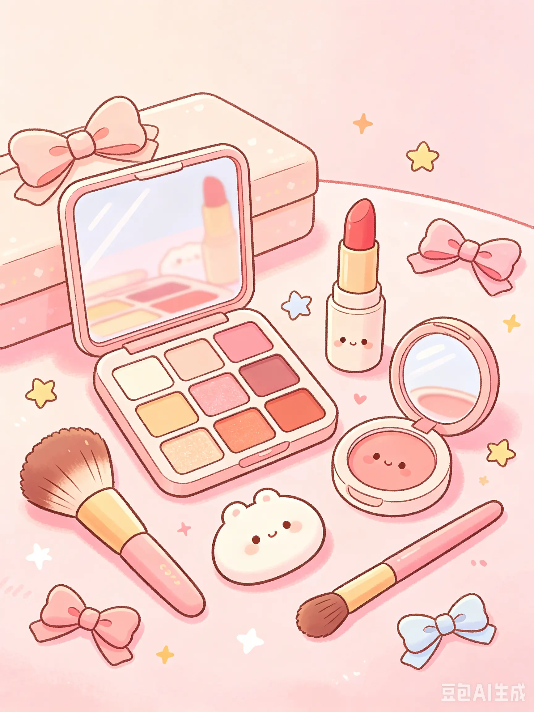 Complete Make Up Set for a Flawless Finish - Long-Lasting, Waterproof Cosmetics for Eyes, Brows, & Face - Suitable for All Skin Types, for Adults