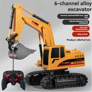 Remote Control Excavator, Bulldozer, Dump Truck, Construction Vehicle Toy with Light & Sound, Perfect Gift