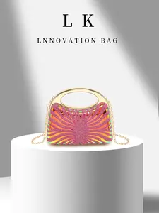 Elegant Shiny Handbag, Acrylic Handle, Evening Gown Bag, Versatile Crossbody Bag for Women, Perfect for Parties, Weddings, Balls, Dinners, Glitter Evening Bag