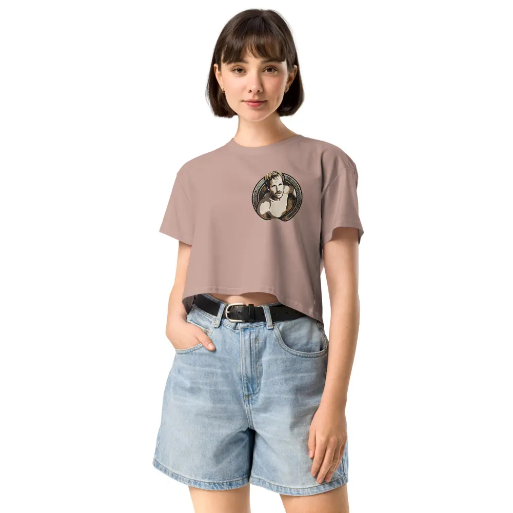 Boy Stache Crop Top