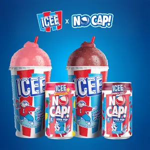 NO CAP! Next Gen Soda Pop Cherry Cola & Strawberry Lemonade Variety Pack, Electrolytes for Hydration, Zero Sugar, Zero Calories, Caffeine-Free Soda, Vegan & Gluten-Free, 7.5 oz Cans (24-Pack)