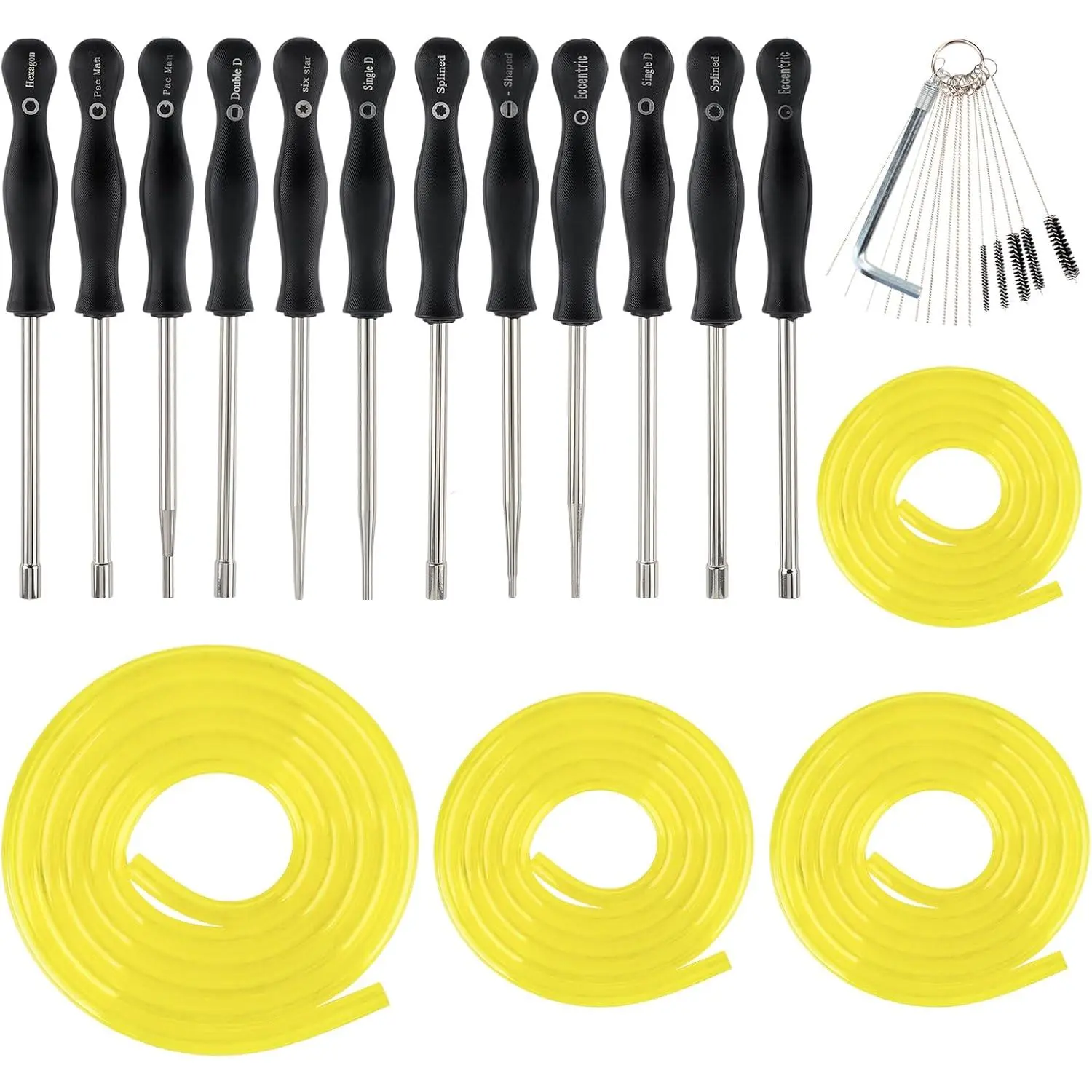 12-Pcs Carburetor Adjustment Toolset for 2-Cycle Small Engines, Compatible with MTD, Husqvarna, Weedeater, Echo, Toro Trimmers