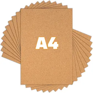 10 Pack Cork Sheets for Wall Decor, Coasters, and Crafts - 11.81 x 8.26 in - Perfect for Parties, DIY Projects, and Organizing Notes, Stickers, and Photos, Party Supplies installation stick Decorative Ornaments