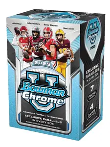 2025 Bowman Chrome University Football Blaster Box