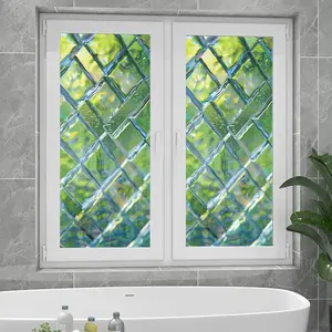 Frosted Privacy Glass Sticker, 1 Piece Colorful Print Pattern Decorative Film, Decorative Sticker for Home and Office Use, Ornaments