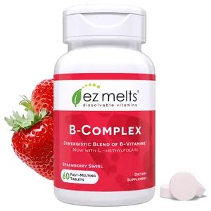 EZ Melts - Dissolvable Vitamin B-Complex with Methyl B12 and Methyl Folate, Sugar-Free
