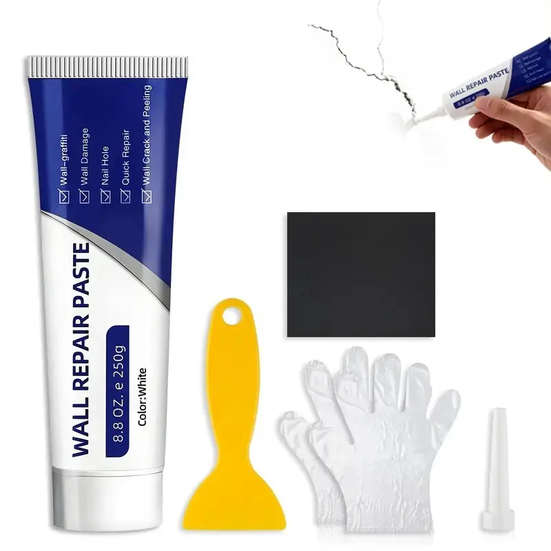 3Pcs Drywall Patch Repair Kit 250g, Wall Patch Repair Kit, Multi-use Spackle Repairs with Scraper for Walls, Interior Doors, Cabinets, Wardrobes