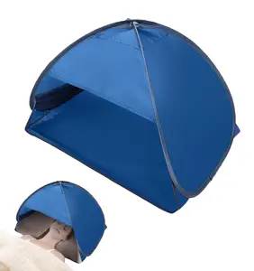 Lpxpass Portable Mini Head Pop Up Tent Blue Sun Shelter Windproof Sand Proof for Beach Camping Hiking Picnics Outdoor Enthusiasts