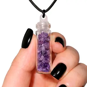 Amethyst in Moon Water Necklace