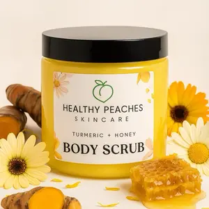 Turmeric and honey body scrub   Body Care  Cleansing Skin Care Sugar