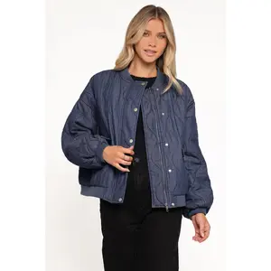 Keah Quilted Jacket - Navy