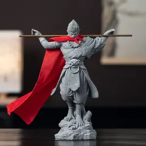 Chinese-style decorative figurine of the Buddha's opponent, the Great Sage Sun Wukong, for home entrance, tabletop decoration, and aquarium landscaping