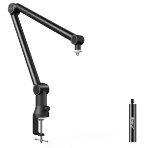 Boom Mic Arm for Shure SM7B/MV7/Blue Yeti, 2024 New Upgraded Microphone Desk Mount with Hidden Cable Trough & Extension Tube, Universal Pro-Heavy Duty Metal Blue Yeti Boom Arm for Podcast, Video