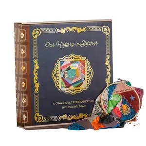Our History in Stitches: A Crazy Quilt Embroidery Kit by Missouri Star