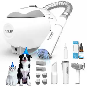 Pawimood 5-in-1 Pet Grooming Vacuum for Shedding Grooming, 13000PA Strong Suction Dog Grooming Kit with 2L Dust Cup, Professional Hair Removal and Home Cleaning Tool
