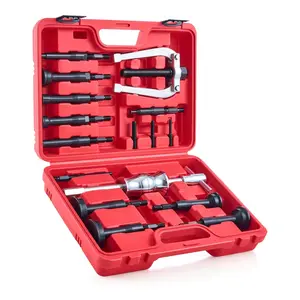 Orion Motor Tech Blind Hole Collet Bearing Race and Seal Puller Extractor Kit, Blue/ Red Slide Hammer Pilot Insert Inner Internal Bearing Removal Tool Set, 16PCS, car stuff, tool box, Automotie Repair Tools, fathersdaygift