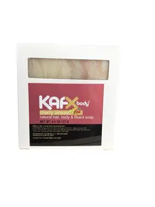 KAFX Body Cherry Almond, Hair, Body & Beard Natural Soap Organic Cleansing Daily Blend Cleansing Shea