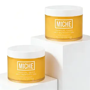 MICHE Beauty Tropical Oasis Anti-Humidity Gel, 8.8 oz - Gentle, Hydrating, Moisturizing, Firm Hold for Curly Coils & Wavy Hair - Alcohol-Free Frizz-Fighting Haircare Product, Moisturize
