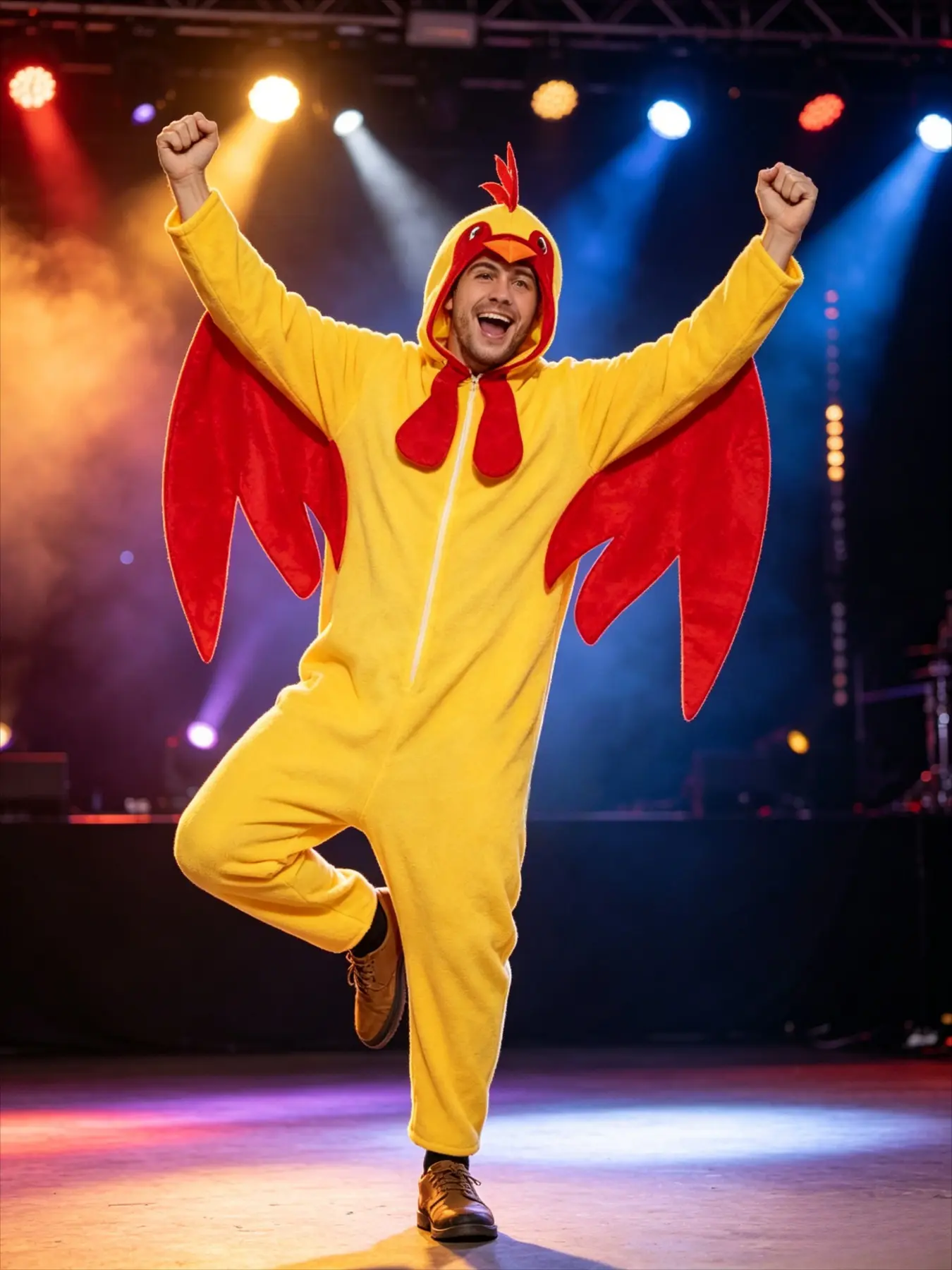 Funny Rooster Cosplay Costume Bird Dress Up Outfit Clothing For Carnival Party And Stage Performance Clothes