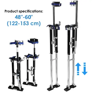 48-60 Inch Aluminum Painting Tool Stilt Adjustable Heights Painters Walking Finishing Tools for Ceiling Sheetrock Taping Parade Costume