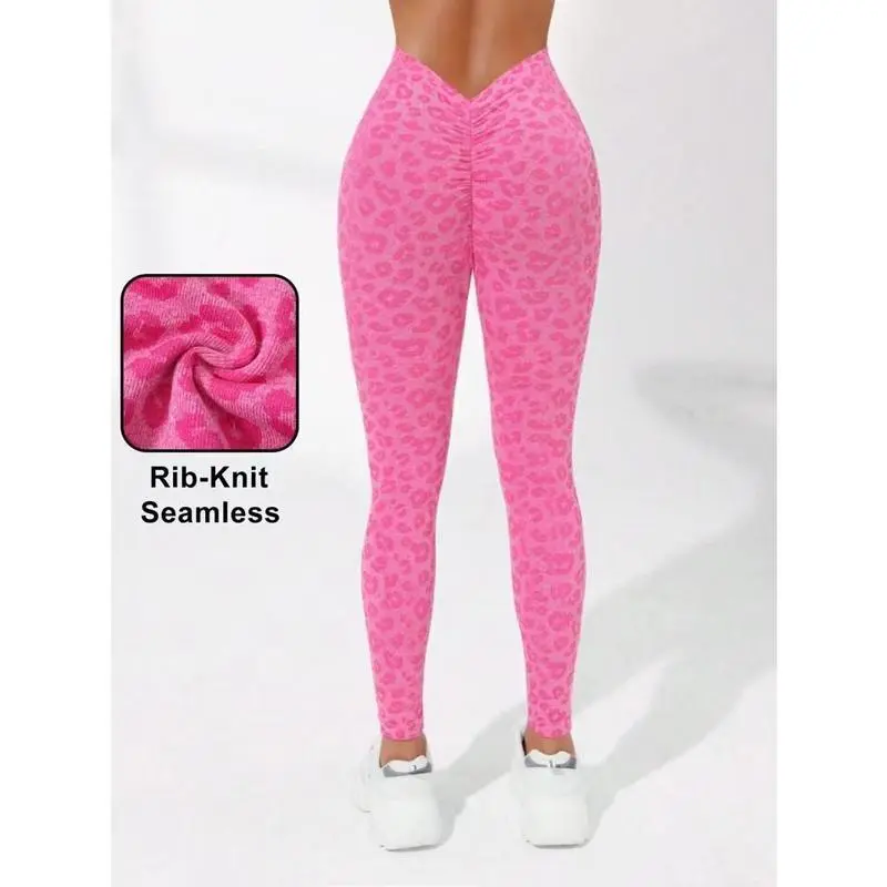 Trackpants Fleece Washed V-Waist Seamless Yoga Pants Peach Hip Fitness Women's Sports Long Pants Trackpants Fleece Washed V-Waist Seamless Yoga Pants Peach Hip Fitness Women's Sports Long Pants