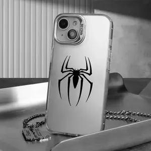 Luxury  Batmans Spider-Man Plating Hard Case for iPhone 17 16 15 14 13 12 11 Pro Max XS X XR 8 7 Plus SE 2020 Shockproof Capa