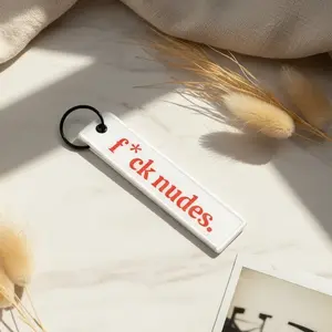 Funny Keychain “F*ck Nudes Send Me Your Playlist” | Viral Jet Tag |