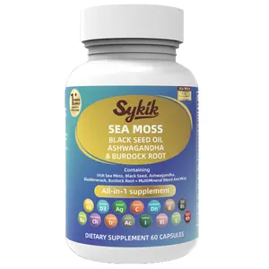 Sea Moss Superfood Complex – Black Seed Oil & Ashwagandha | Energy Support for Work, Gym & Daily Routine | 60 Caps