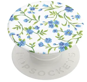 PopSockets Adhesive Phone Grip, Holder, Phone Stand, Flower - Blue Ditsy