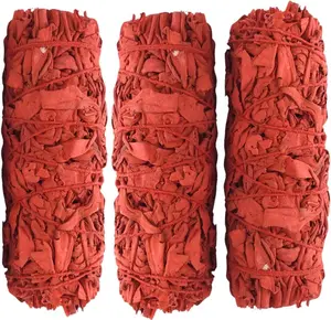 4-inch long dragon's blood sage. 3-piece hand-tied hand-wrapping kit for home cleansing, meditation, and purification rituals.