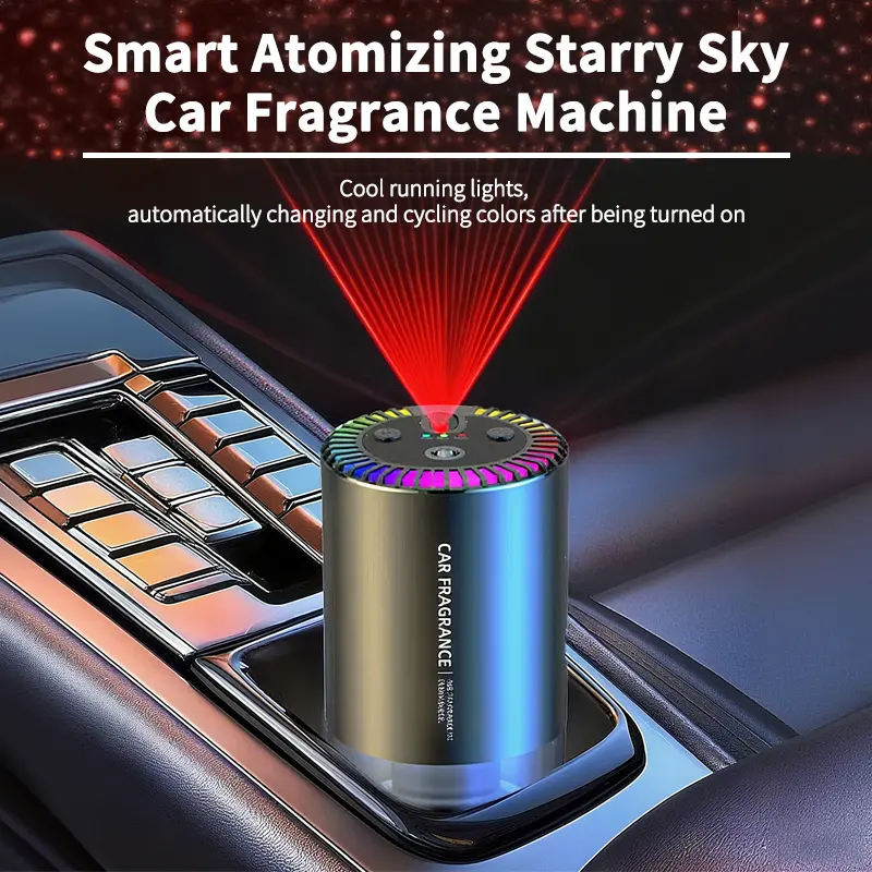 Smart Car Aromatherapy Diffuser 50ML Woody & Citrus Aromatic Natural Cologne Air Purifier Lasting Fragrance for Cars Offices and Homes Ideal Gift, Car Essential Oil Diffuser, Car Fragrance System