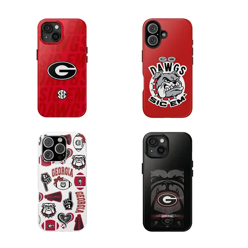 Bulldogs Cell Phone Case, Go Dawgs, Sic em', College Sports Team Gear,