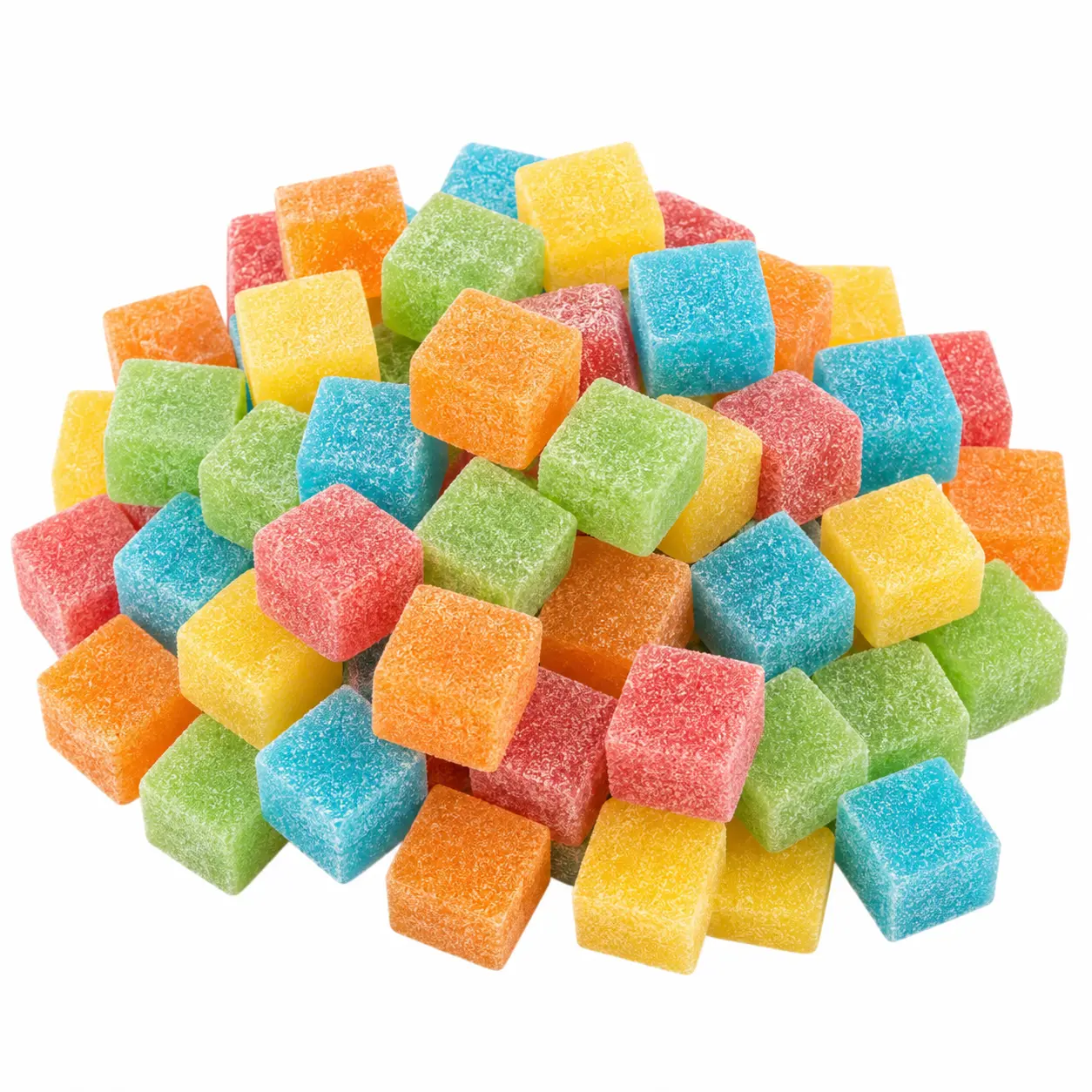Rainbow Cubes Sour Gummy Candy | Bag of Gummies | Soft & Chewy | Bulk Candy