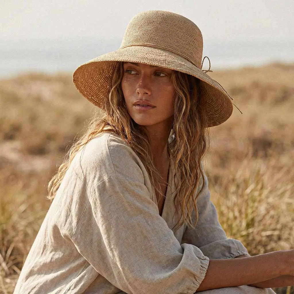 Sforza - Crochet Raffia Cloche Sun Hat